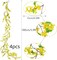 4Pcs Artificial Flowers Vine Silk Flower Garland Spring Yellow Flowers Artificial Jasmine Vines for Decoration Fake Flower Vine Hanging Ivy for Wall Party Wedding Arch Home Indoor Outdoor